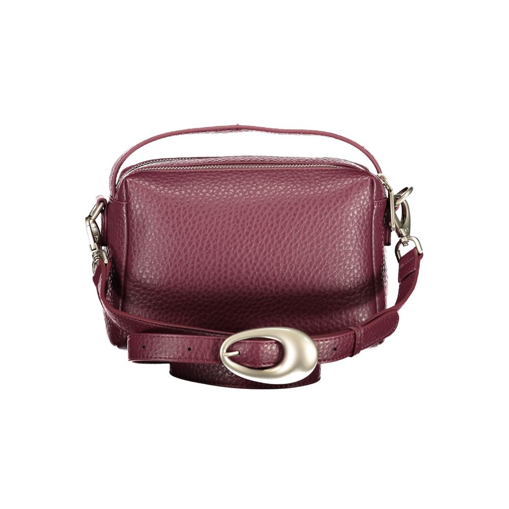 Mario Valentino Rosso Poliuretano Womens Bag with Adjustable Shoulder Strap