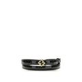 Fendi Black Calf Leather Bos Taurus Thin Belt