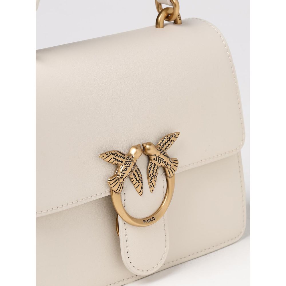 PINKO White Leather Handbag