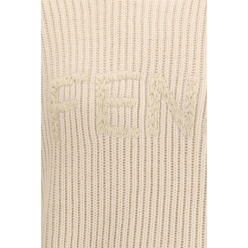 Fendi Beige Wool Oves Aries Sweatshirt