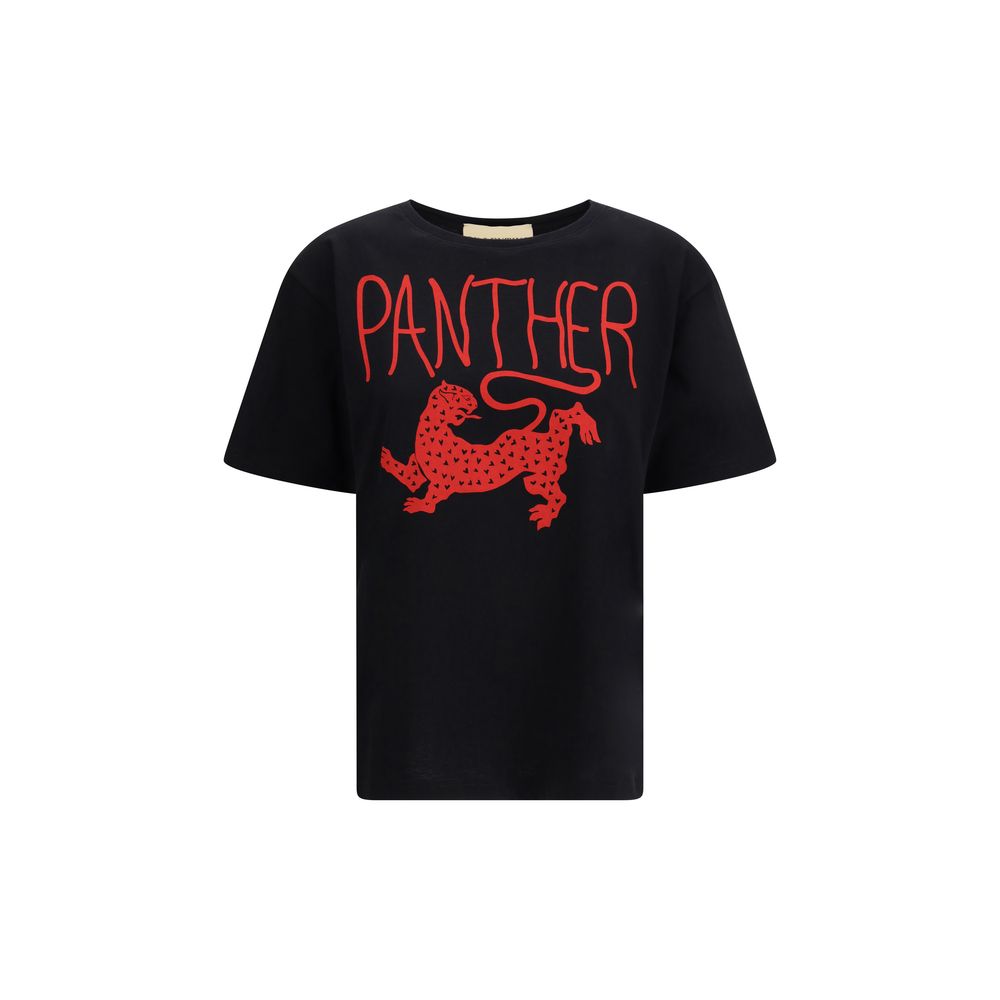 Valentino Garavani Black Cotton T-Shirt
