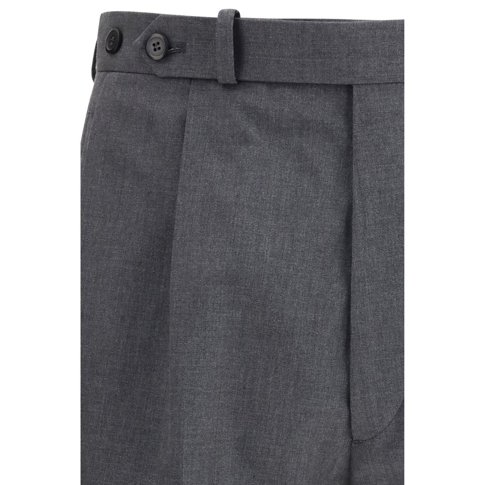 Prada Gray Wool Oves Aries Dress Pants