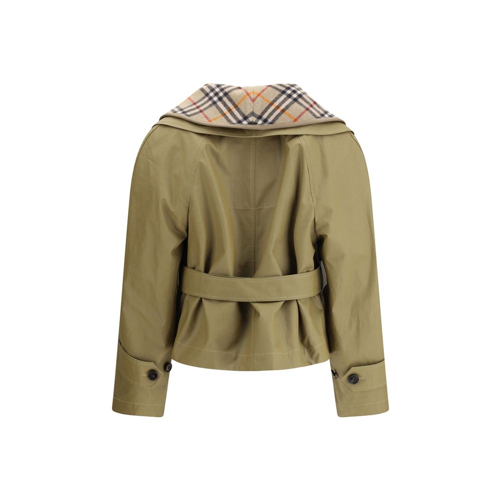 Burberry Beige Cotton Full-Length Jacket