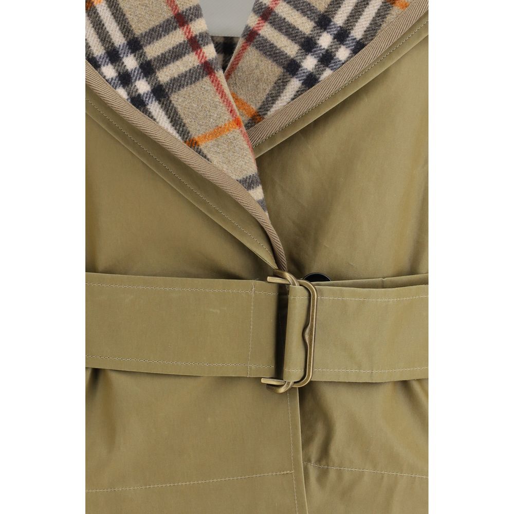 Burberry Beige Cotton Full-Length Jacket