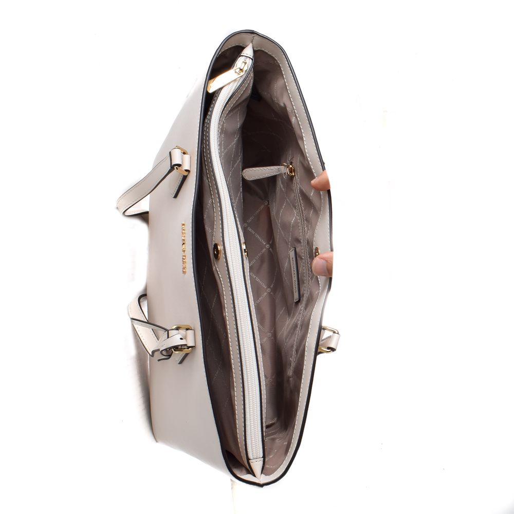 Michael Kors White Canvas Handbag