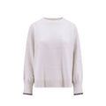 Brunello Cucinelli White Cashmere Sweater