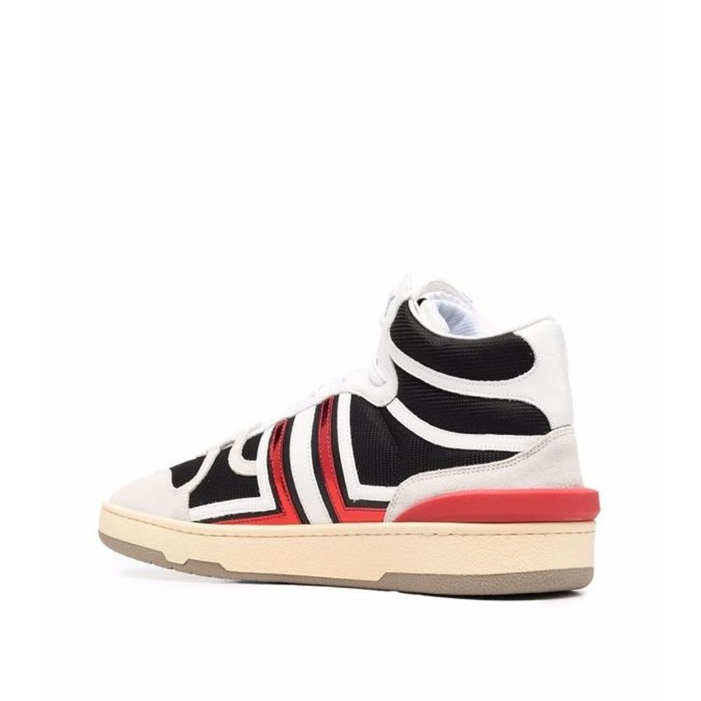 Lanvin Black Calfskin High Top Sneakers