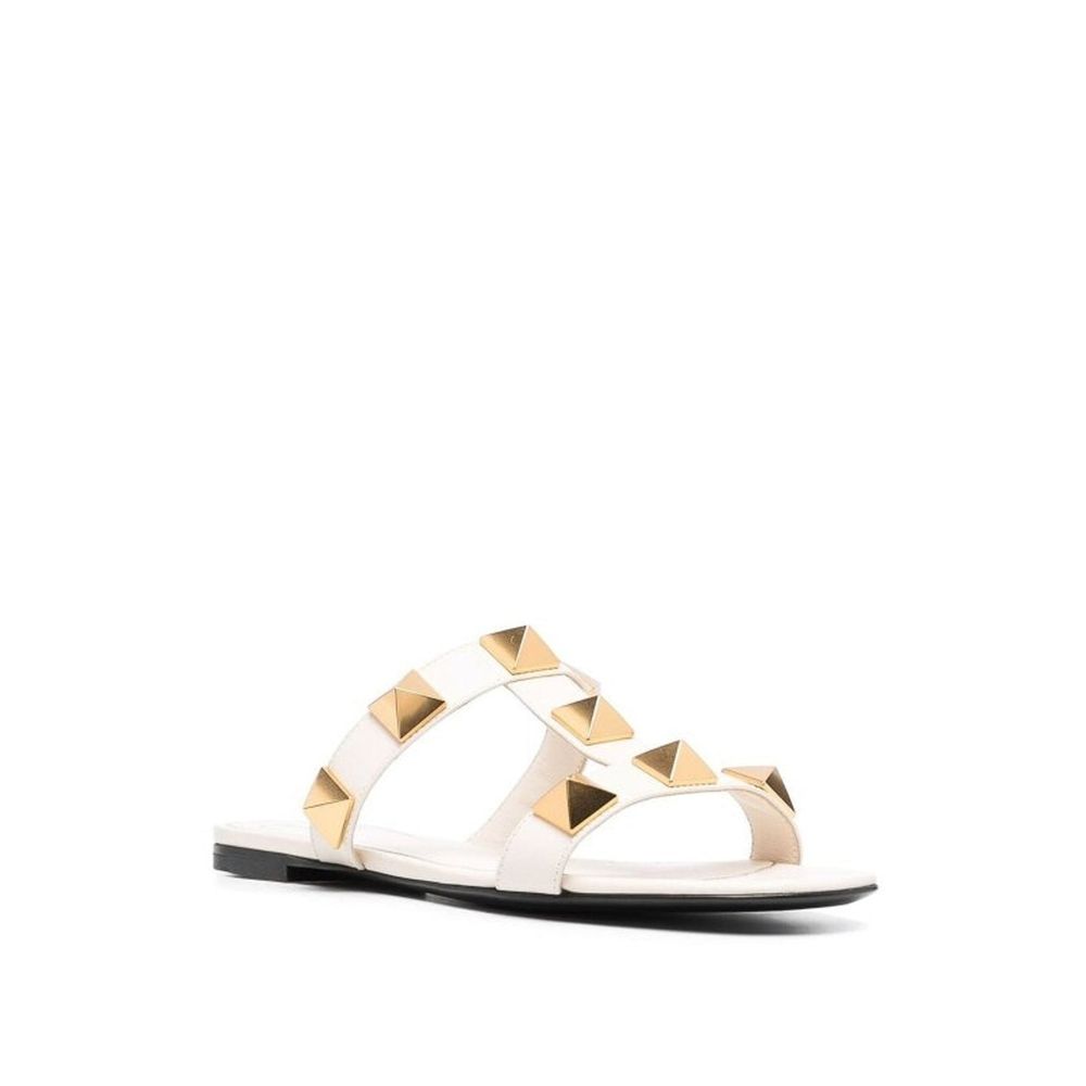 Valentino Garavani White Calfskin Sandals