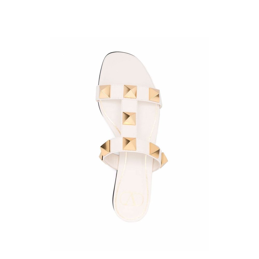 Valentino Garavani White Calfskin Sandals
