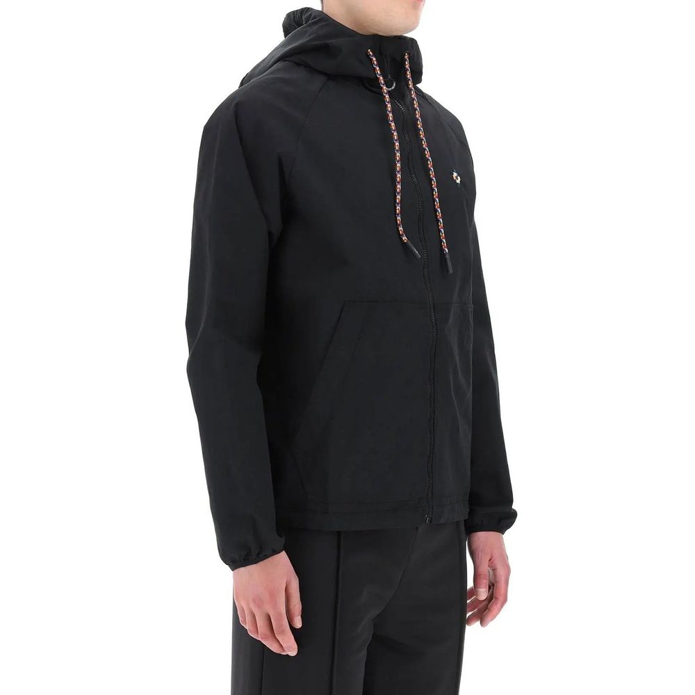 Marcelo Burlon Black Polyamide Shell Jacket