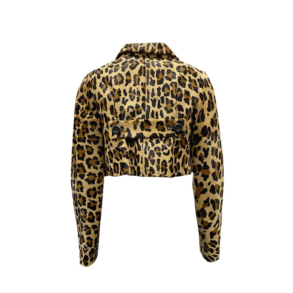 Dsquared² Brown Calfskin Full-Length Jacket