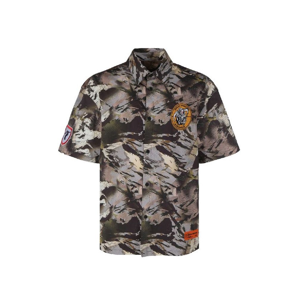 Heron Preston Bicolor Cotton Shortsleeve Shirt