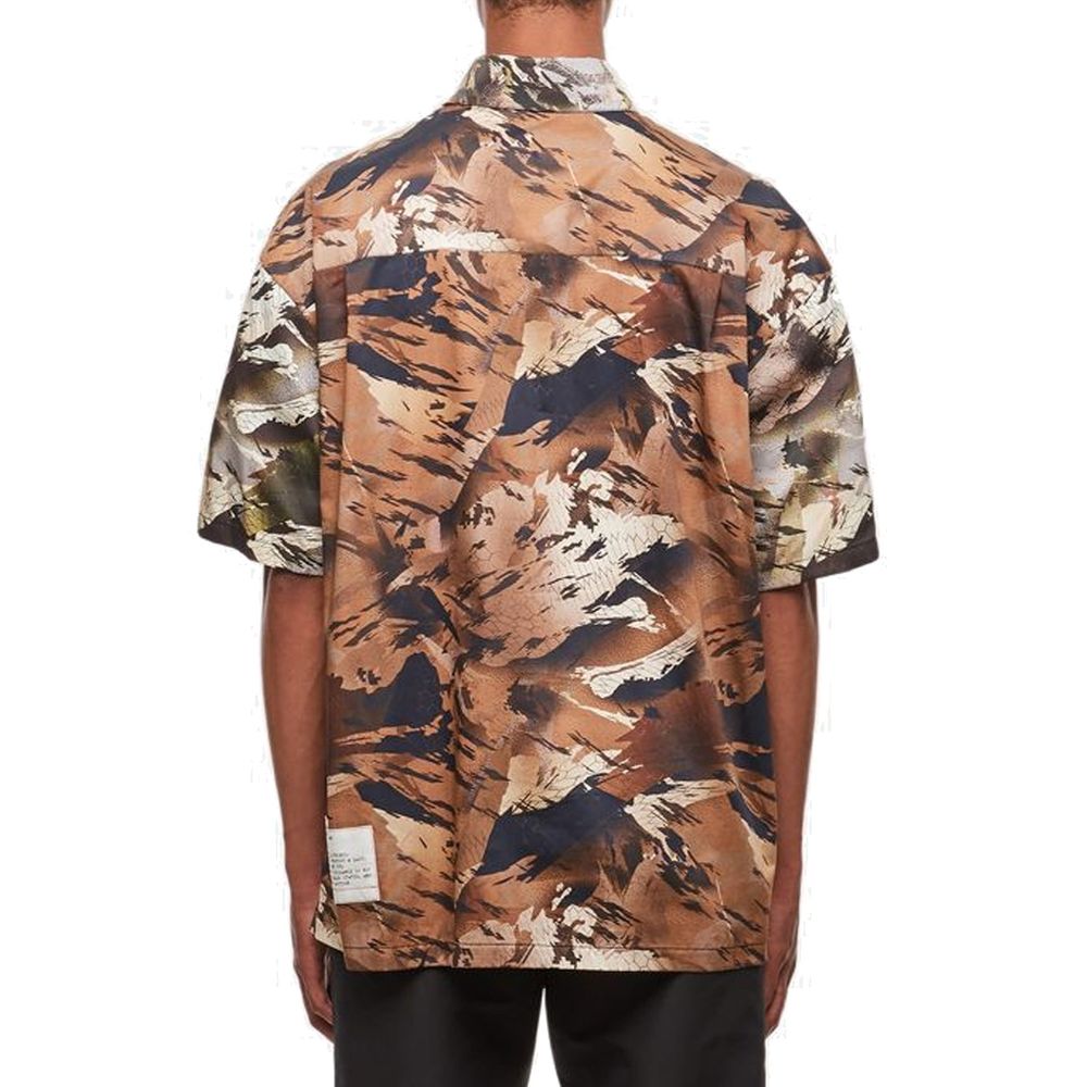 Heron Preston Bicolor Cotton Shortsleeve Shirt