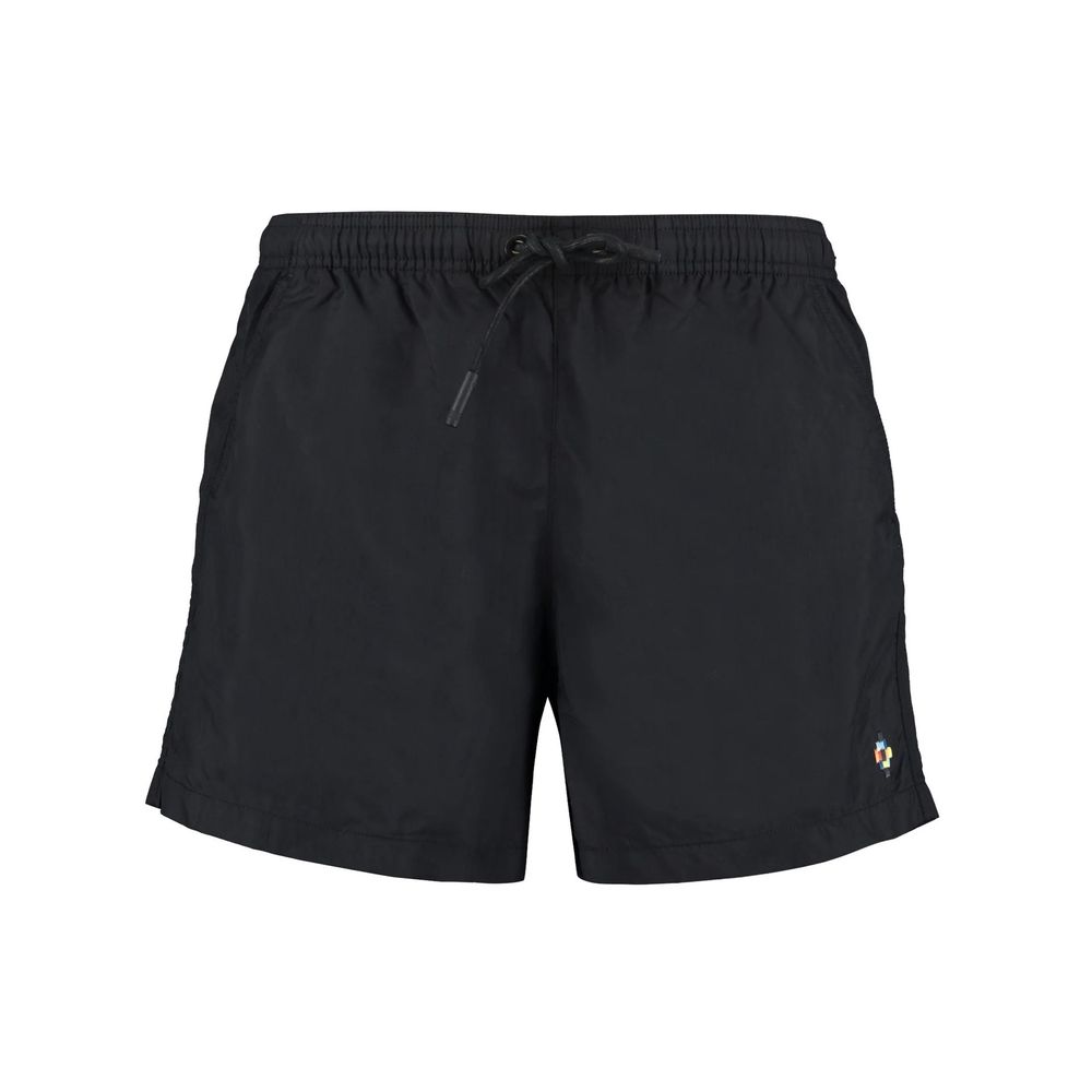 Marcelo Burlon Black Polyamide Swim Shorts