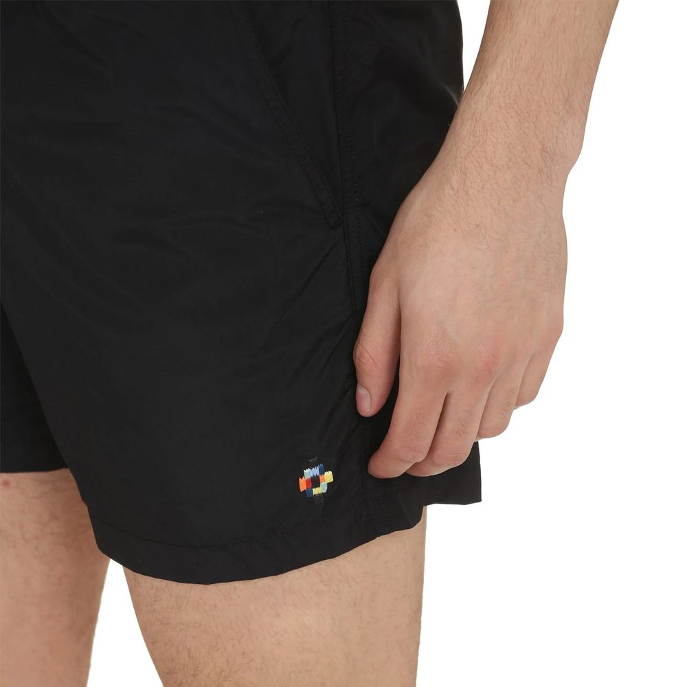 Marcelo Burlon Black Polyamide Swim Shorts