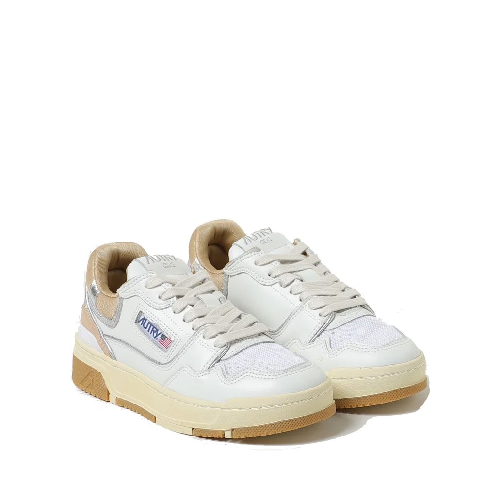 Autry White Leather Sneakers