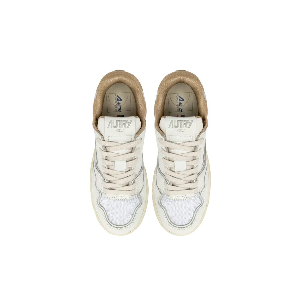 Autry White Leather Sneakers
