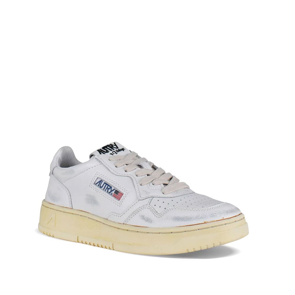 Autry White Leather Sneakers