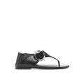 Saint Laurent Black Calfskin Sandals