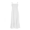 Yes Zee White Linen Casual Dress