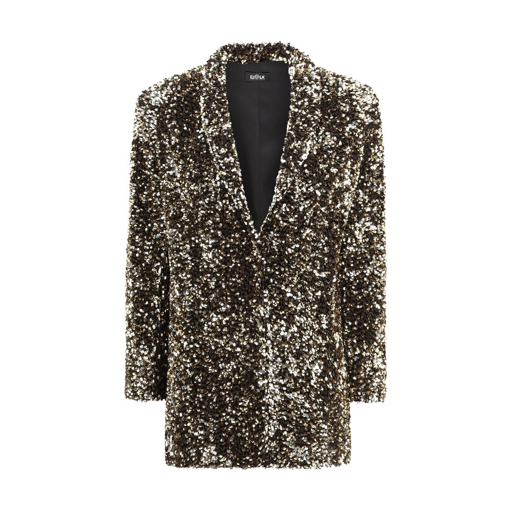 Ella Gold Polyester Blazer