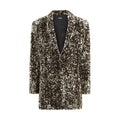 Ella Gold Polyester Blazer