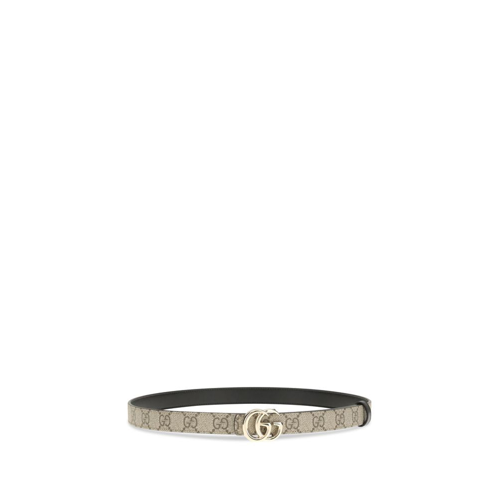 Gucci Beige Calf Leather Bos Taurus Thin Belt
