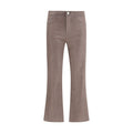 L'Agence Beige Cotton High-Waisted Jean