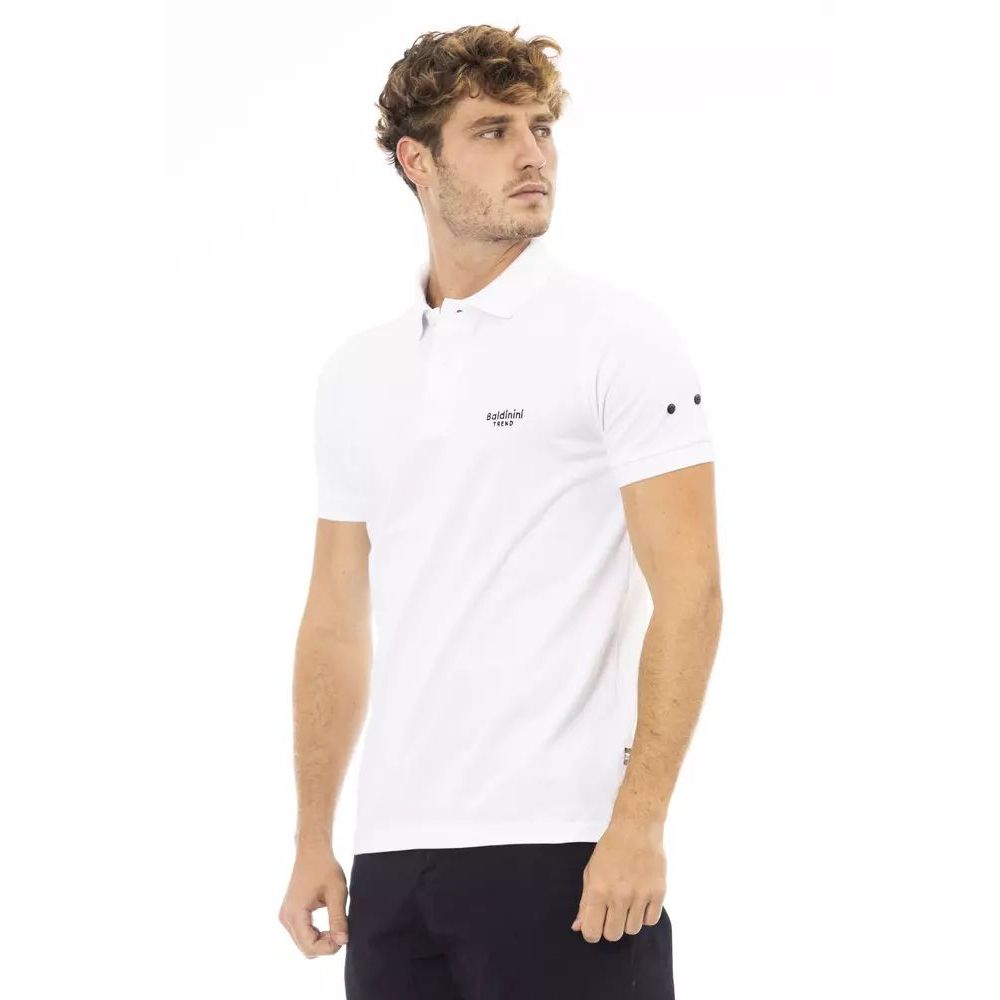 Baldinini Trend Black Cotton Polo Shirt