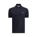 Brunello Cucinelli Blue Cotton Polo Shirt