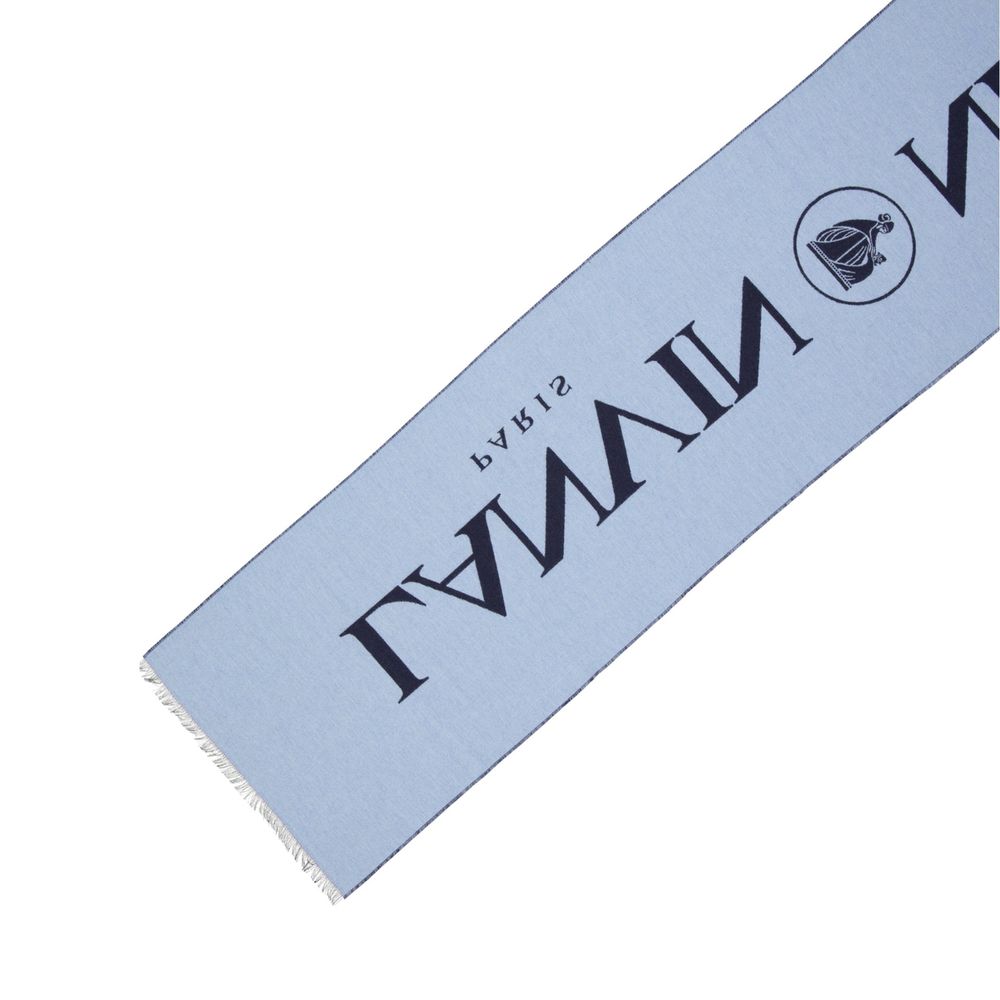 Lanvin Blue Silk Scarf