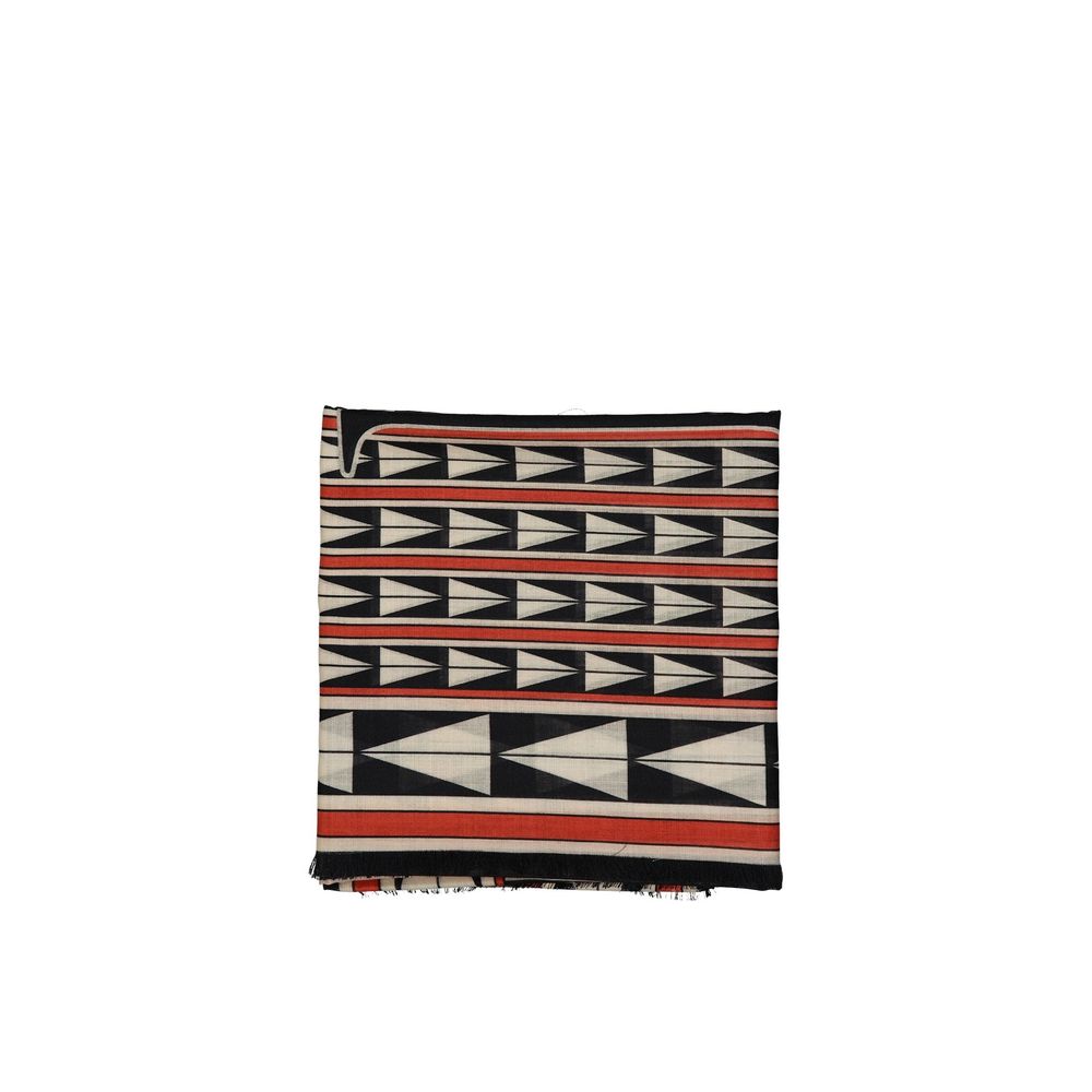 Lanvin Black Wool Foulard