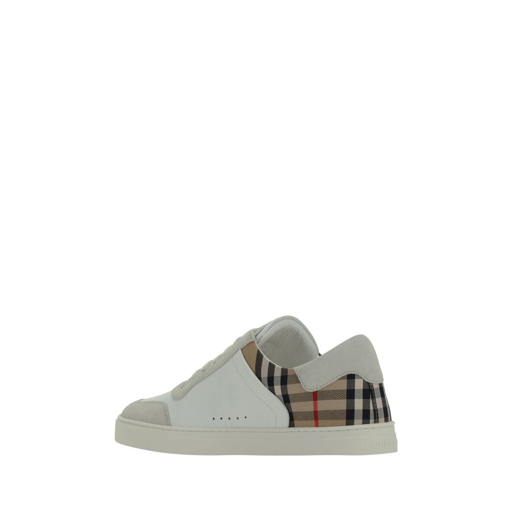 Burberry White Rubber Sneakers