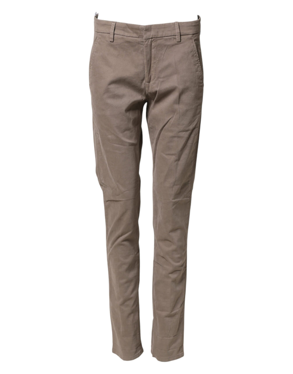 Dondup Cotton Stretch Straight Chino Trouser Brown