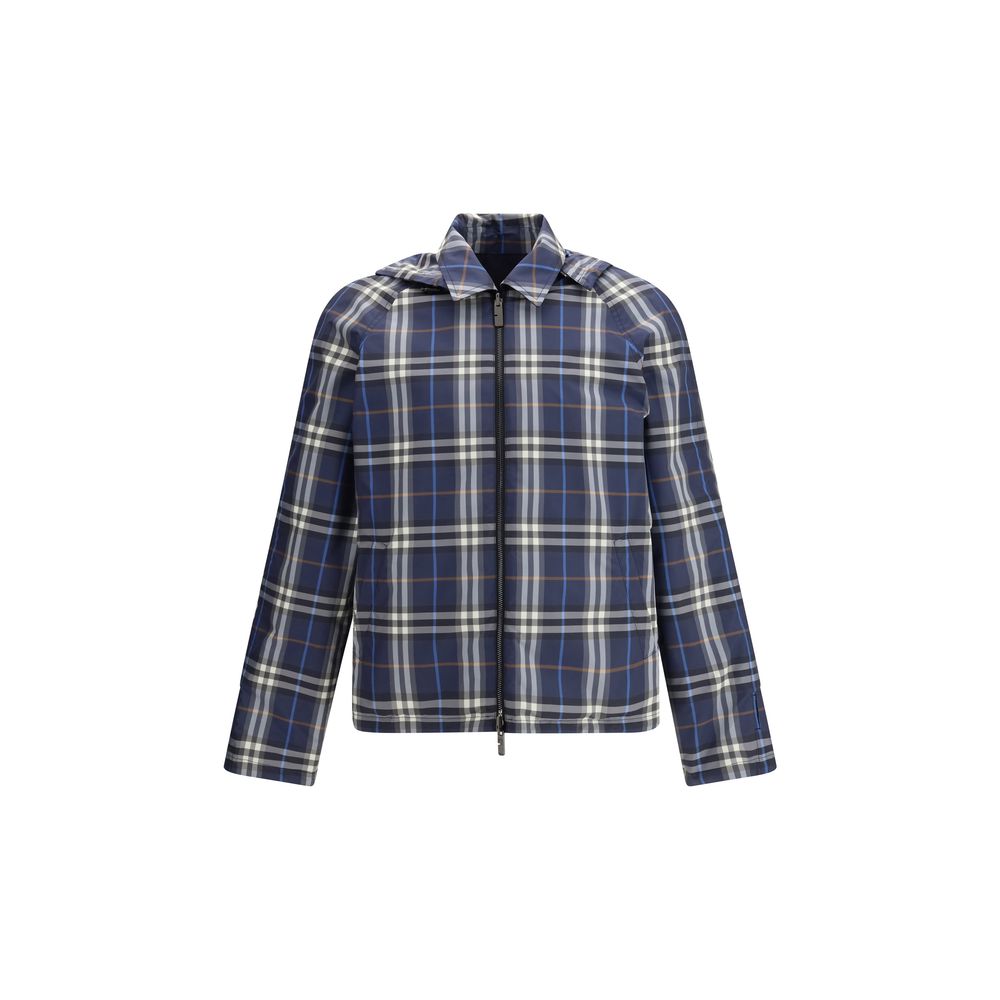 Burberry Blue Polyester Rain Coat