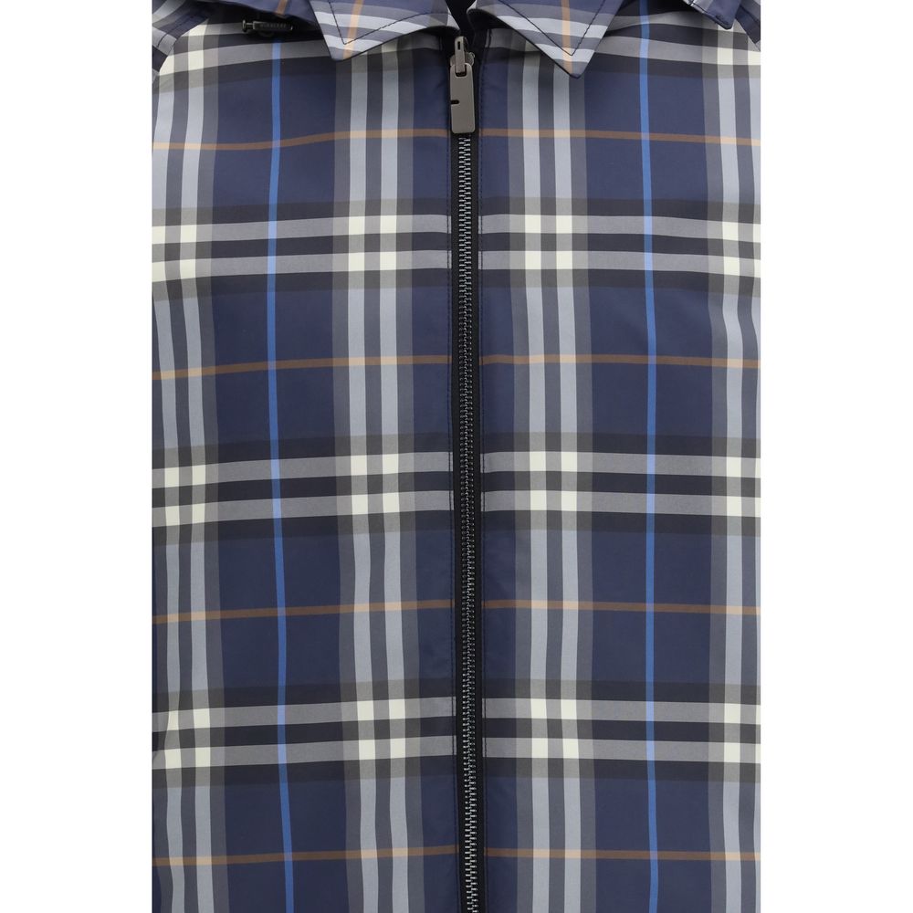Burberry Blue Polyester Rain Coat