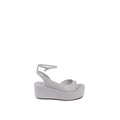 Calvin Klein Beige Leather Platform Sandals