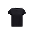 PINKO Black Cotton T-Shirt
