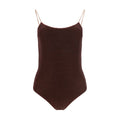Oséree Brown Metal One-Piece Swimsuit
