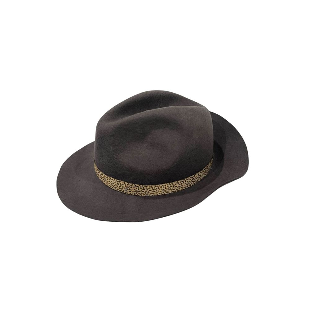 Borbonese Grey Wool Women Hat