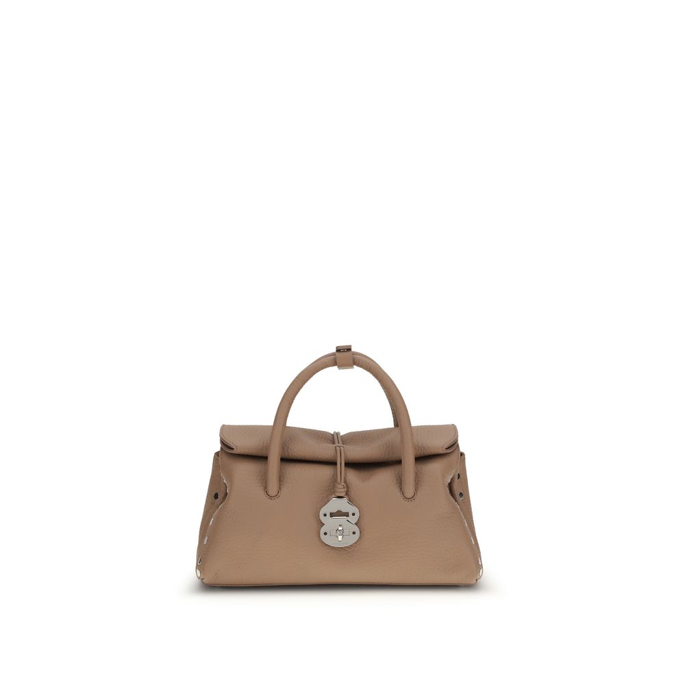 Zanellato Brown Calf Leather Bos Taurus Shoulder Bag