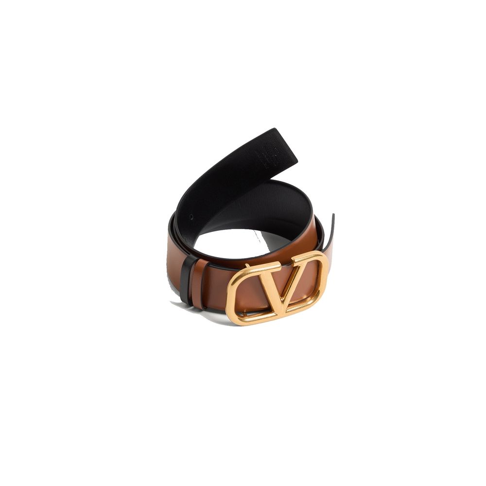 Valentino Garavani Brown Leather Regular Belt