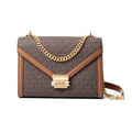 Michael Kors Brown Canvas Shoulder Bag