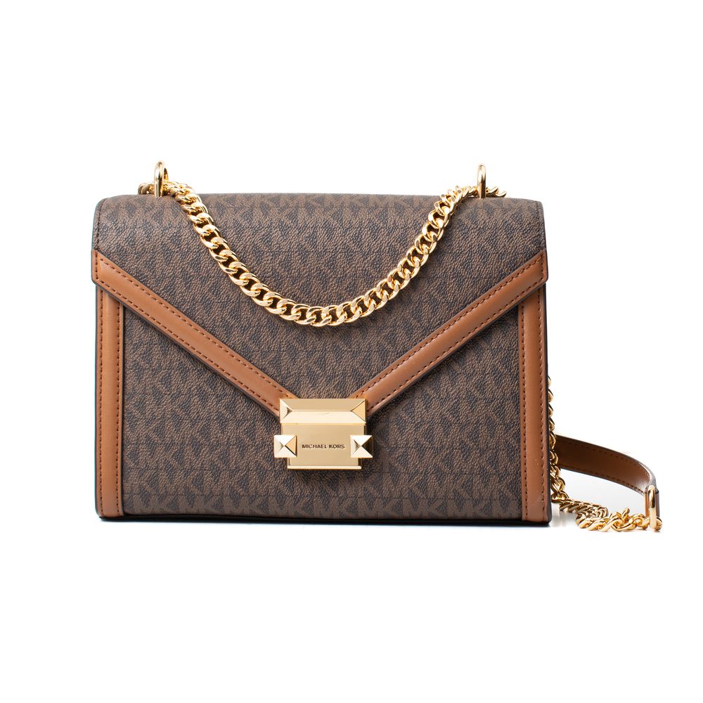 Michael Kors Brown Canvas Shoulder Bag