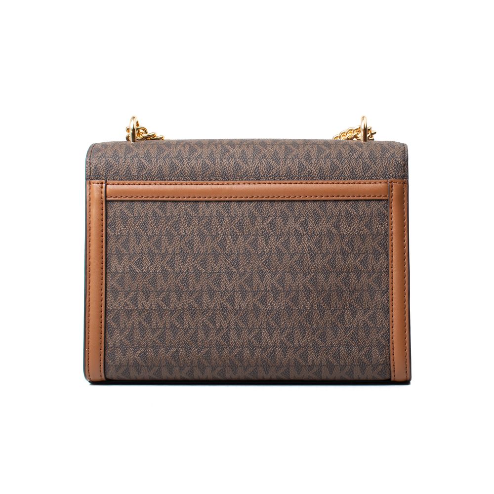 Michael Kors Brown Canvas Shoulder Bag