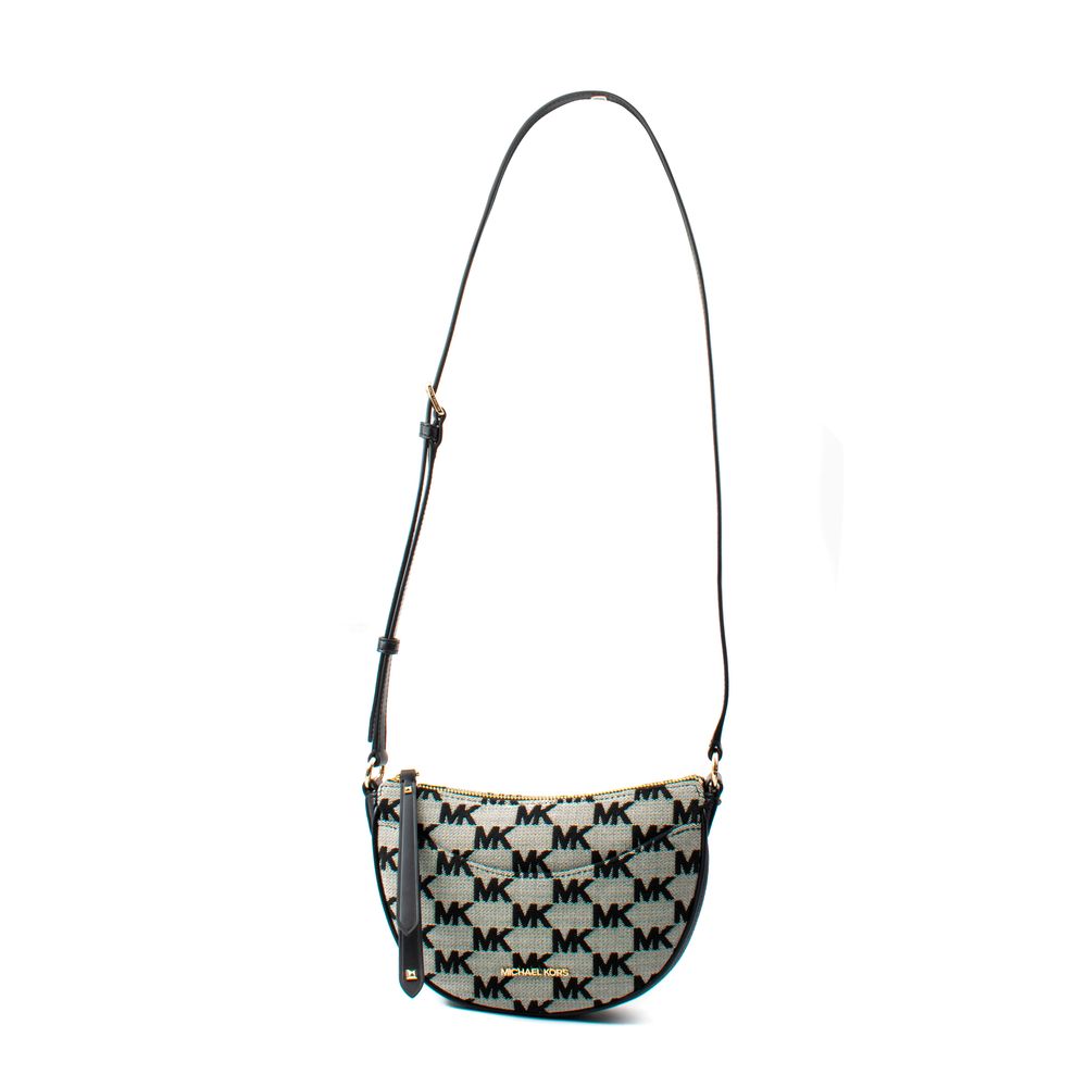 Michael Kors Black Canvas Crossbody Bag