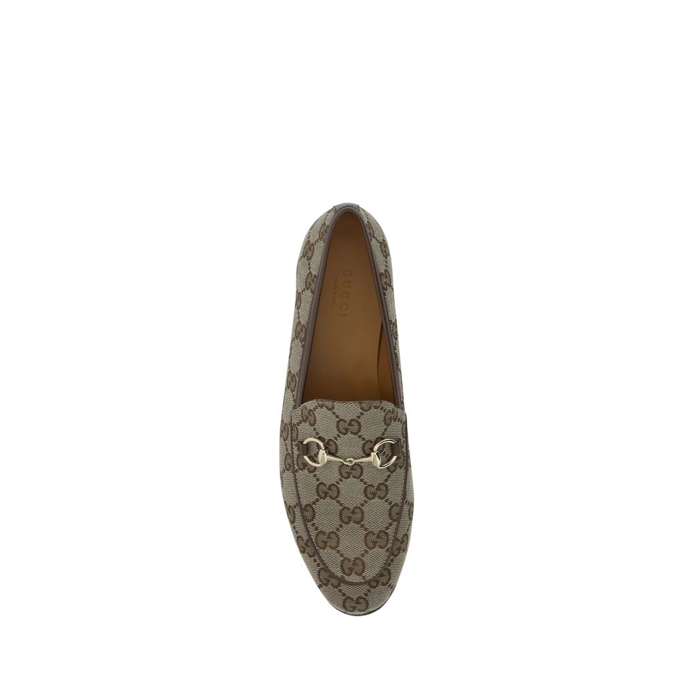 Gucci Beige Calf Leather Bos Taurus Slip-On Loafers