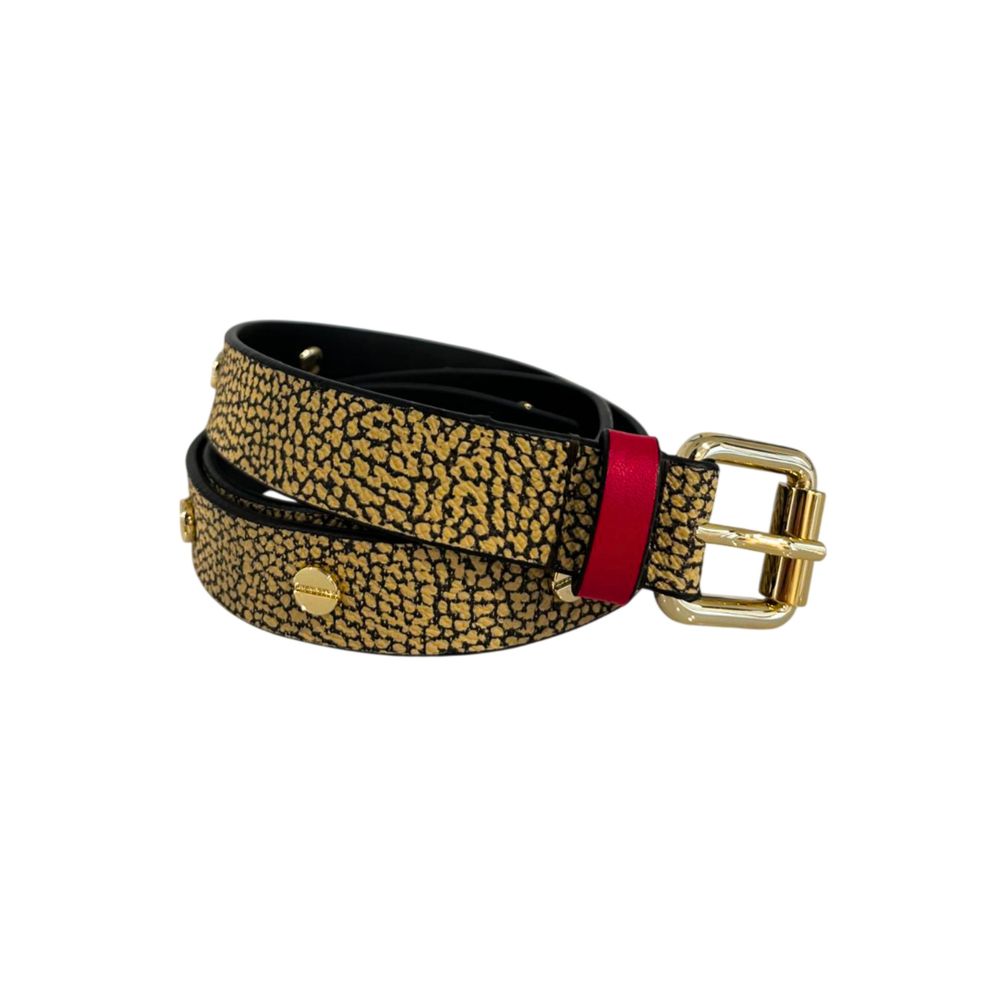 Borbonese Beige Polyvinyl Women Belt