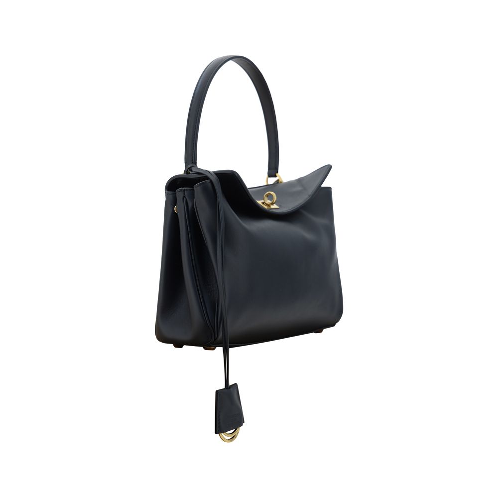 Balenciaga Black Calf Leather Bos Taurus Shoulder Bag