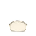 Valentino Garavani Beige Calf Leather Bos Taurus Shoulder Bag